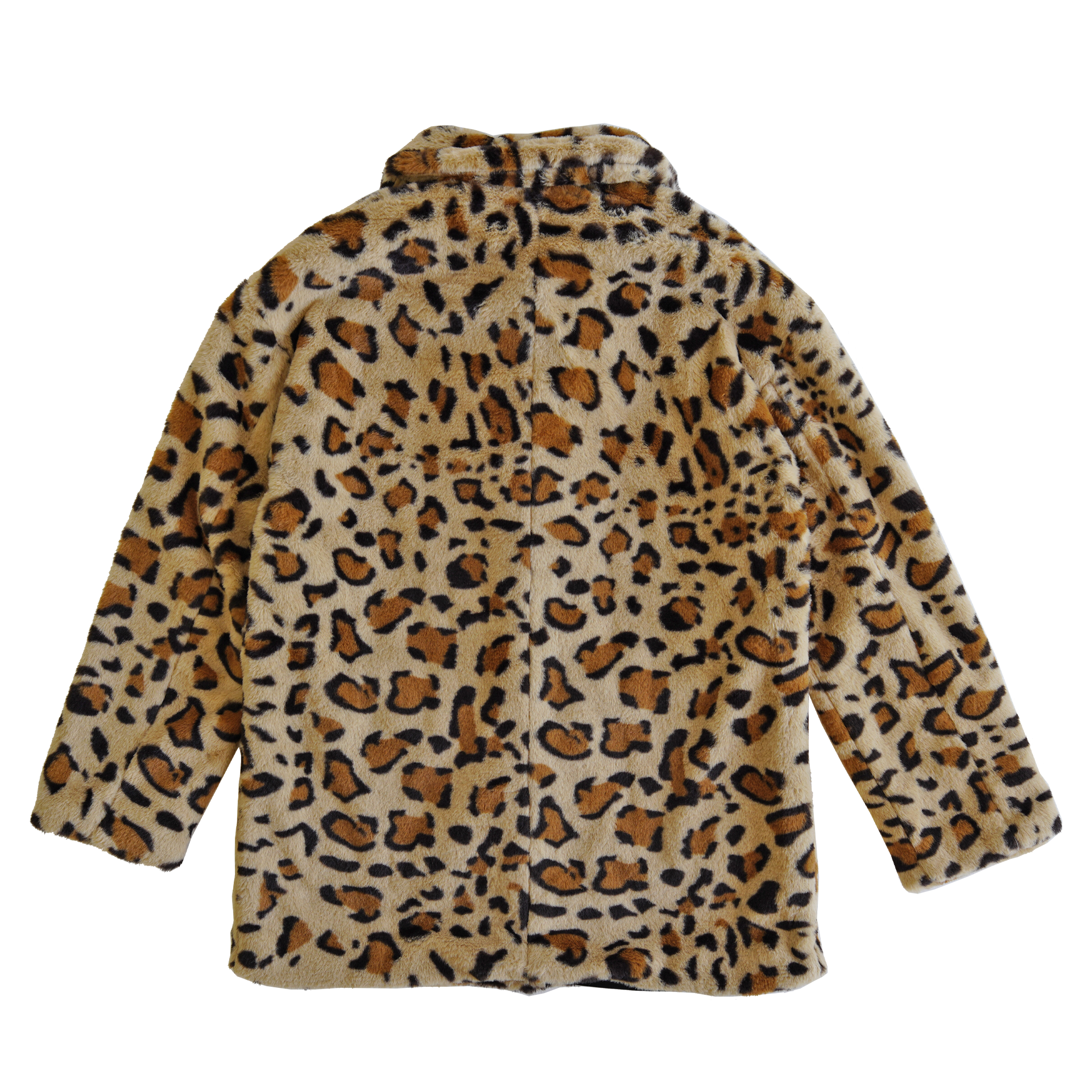 FAUX FUR COAT - LEOPARD PRINT