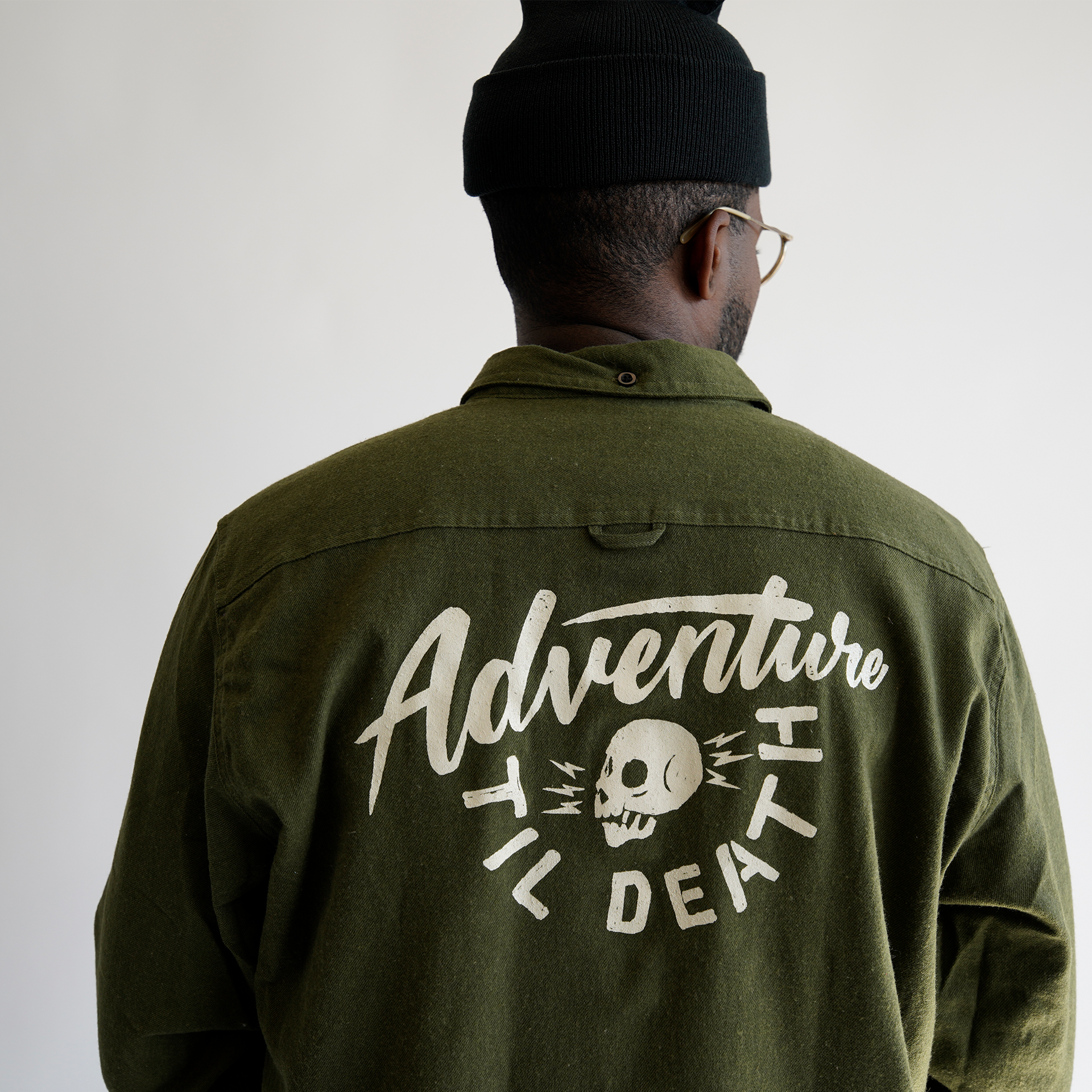 ADVENTURE TIL DEATH - FLANNEL - ARMY