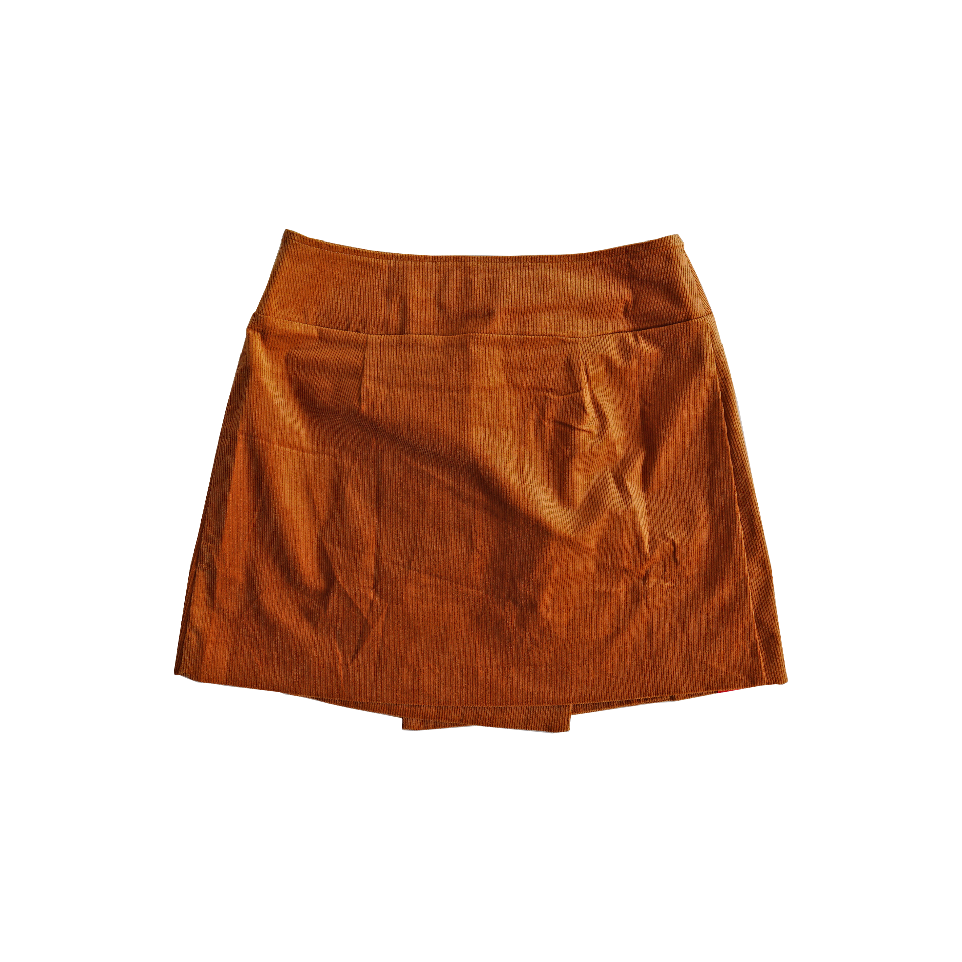 SKIRT - HIGH WAIST - CORDUROY - CAMEL