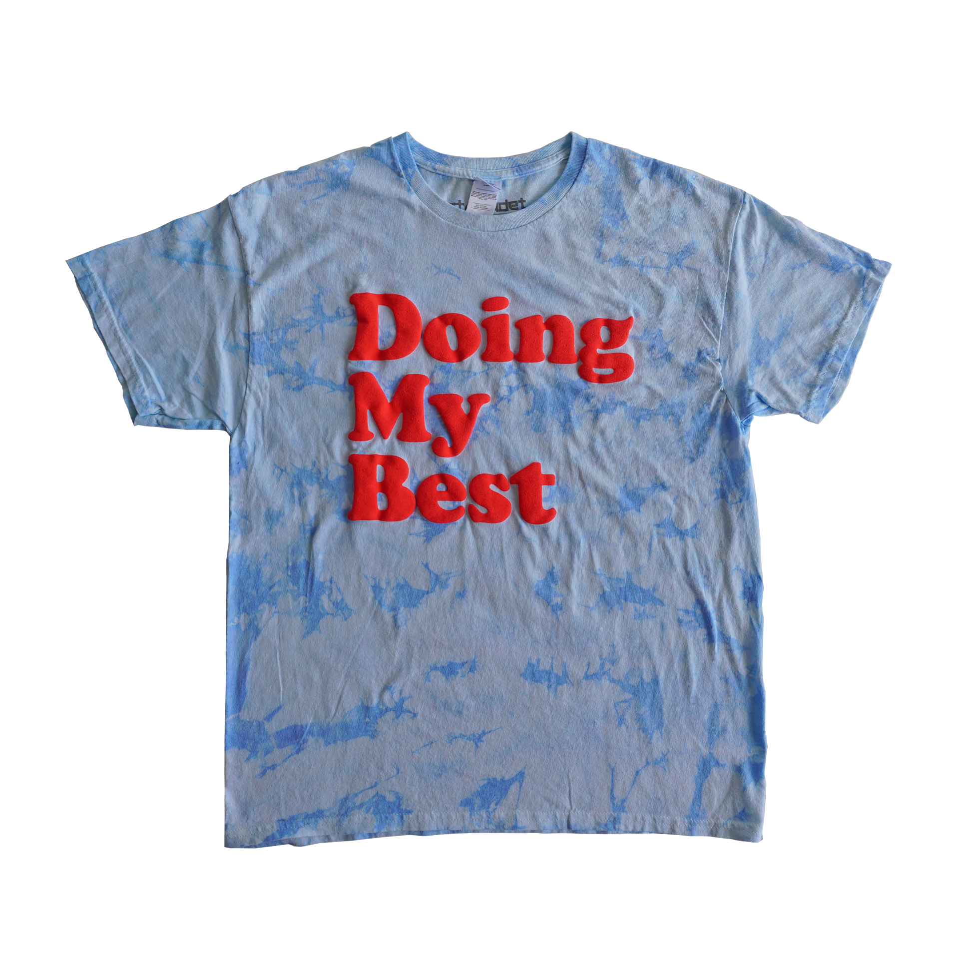 DOING MY BEST - CRYSTAL DYE T-SHIRT - BLUE